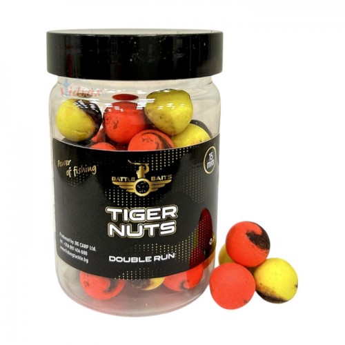 Критично балансирани топчета Double Run 15 мм Tiger Nuts (тигров фъстък) BB0200 - Battle Baits Критично балансирани топчета Double Run 15 мм Tiger Nuts (тигров фъстък) BB0200 - Battle Baits